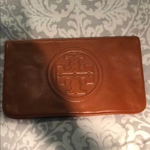 Tan Tory Burch Clutch
